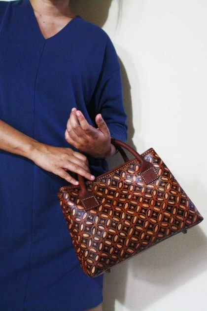 Arimbi Kawung Batik Mini Handbag